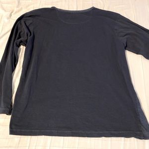 2 tone blue Micheal Brandon long sleeve tee